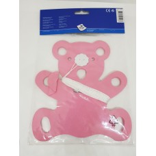 Little Bear Pink Wreath 6M