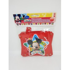 Mickey Playful Happy Birthday Wreath