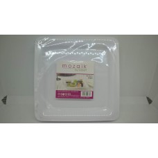 Plate Carre Blance 18Cm