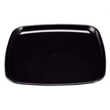 Black Square Plate 27Cm 5Pcs