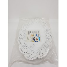 Lace Oval White 19X27 Cm 250Pcs
